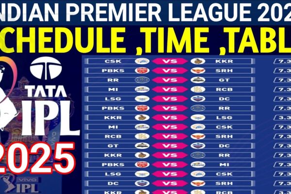 IPL 2025 Schedule