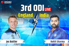 India vs England 3rd ODI Series Live Score