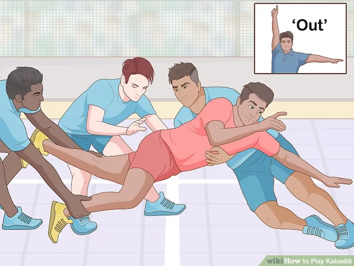 out image - roles of different people in kabaddi